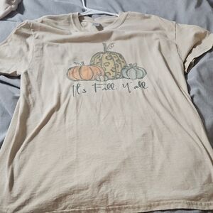 Cream Graphic Short Sleeve Tee